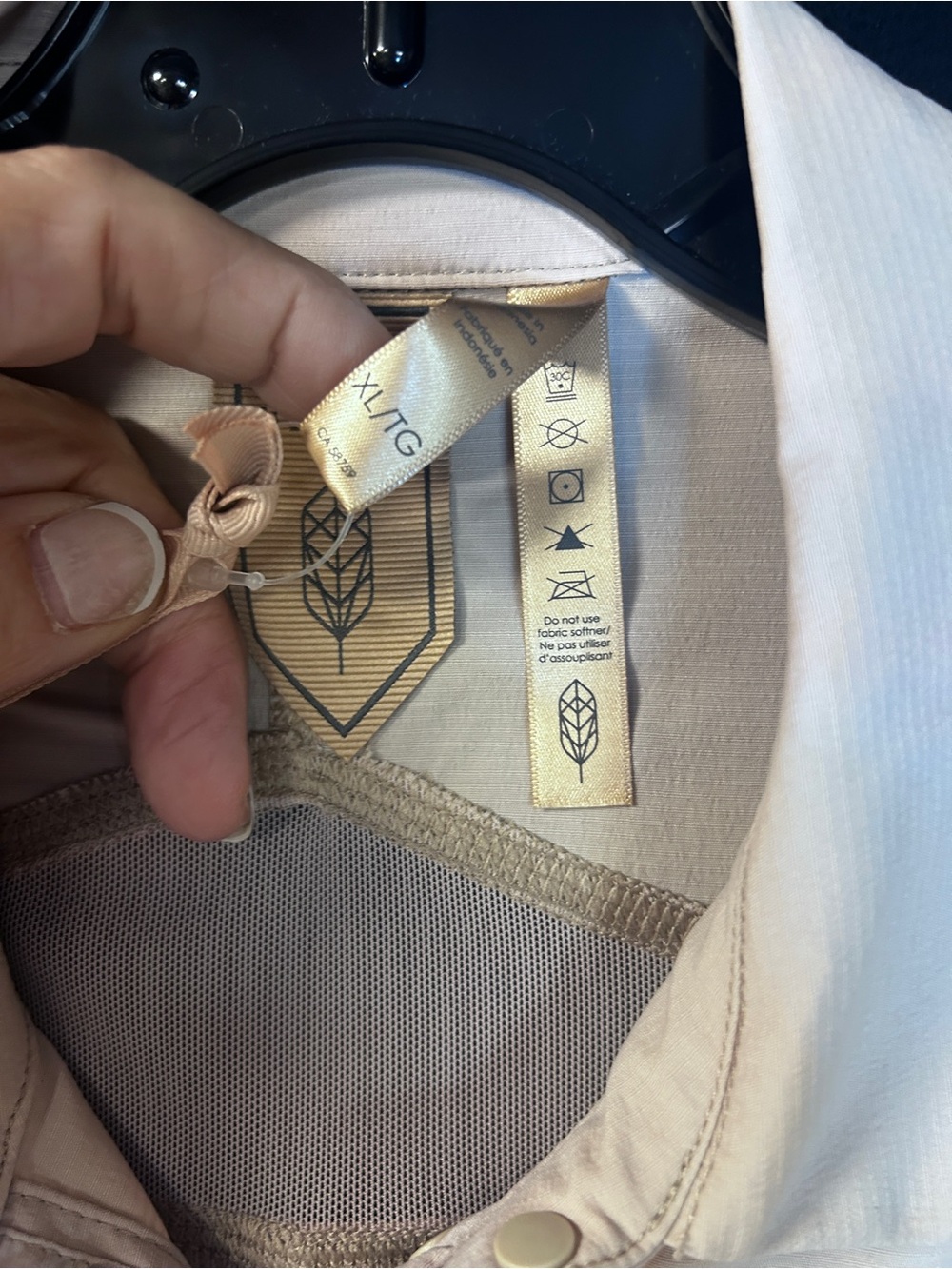 Indygena Light Beige Button-Front Shirt - Picture 12 of 13